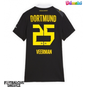 Borussia Dortmund Joey Veerman #25 Dámské Venkovní Dres 2026-27 Krátký Rukáv Borussia Dortmund Joey Veerman #25 Dámské Venkovní Dres 2026-27 Krátký Rukáv